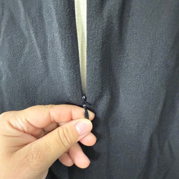 Halogen Topstitched Mock Neck Midi Dress, Black, S - Picture 4 of 9